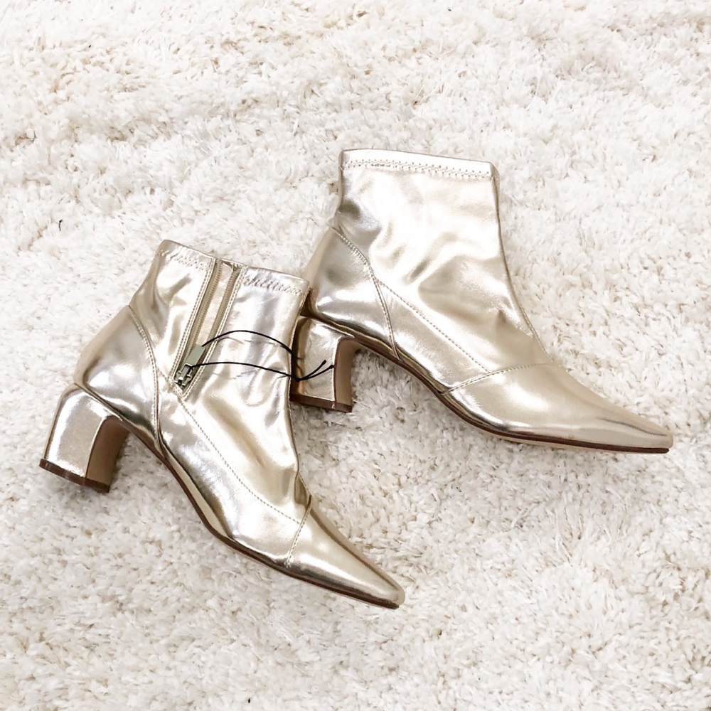 Gold bootie